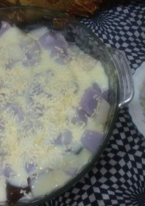 Foto resep Puding Vla kotak tabur keju