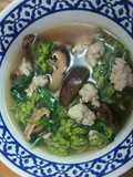 แกงจืดดอกขจรหมูสับ