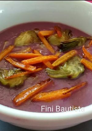 Una foto de Crema de lombarda