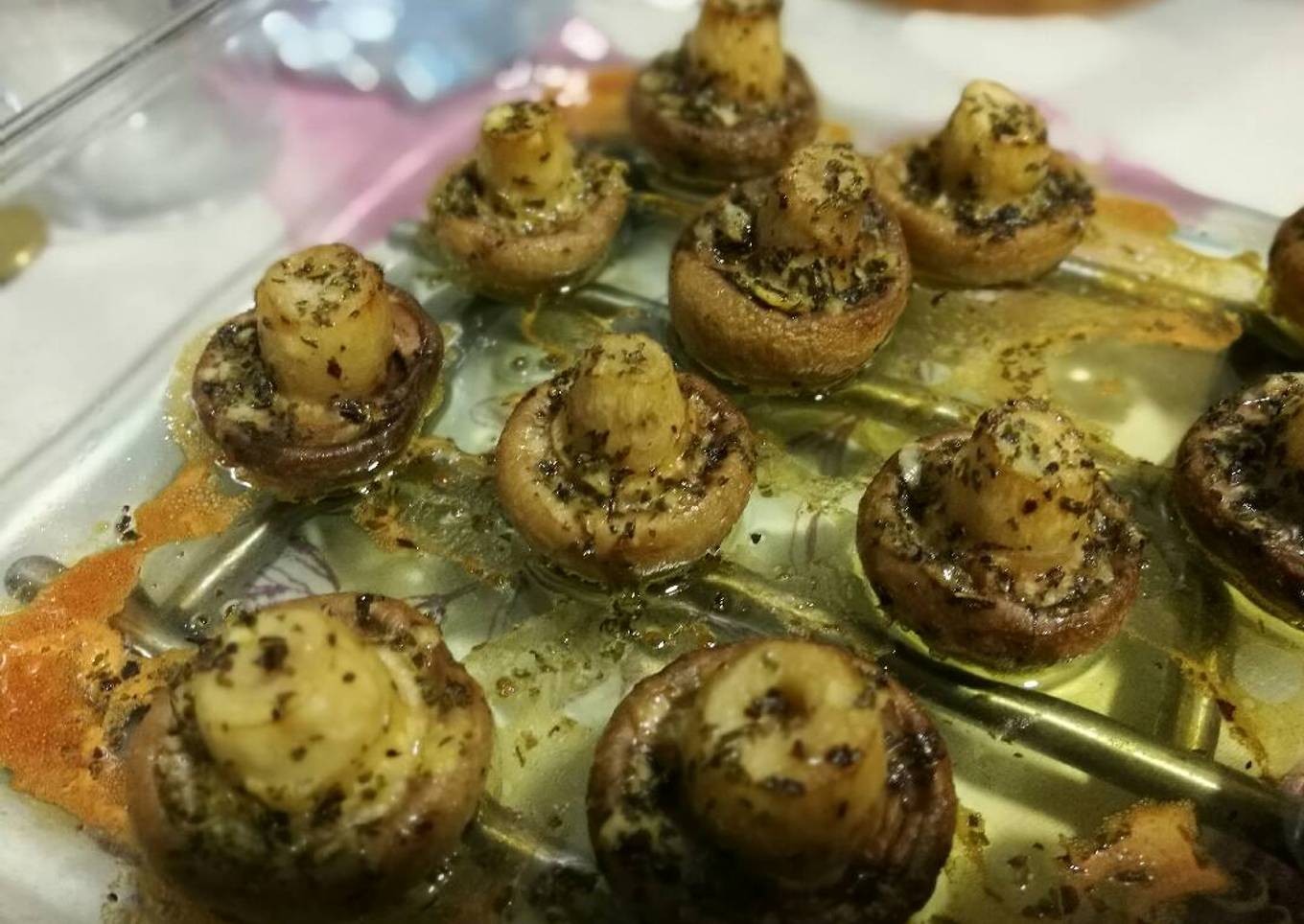 Champiñones con ajito