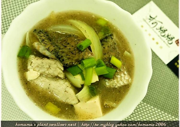 黑木耳鱸魚味增湯 柯媽媽の植物燕窩食譜by Komama Cookpad