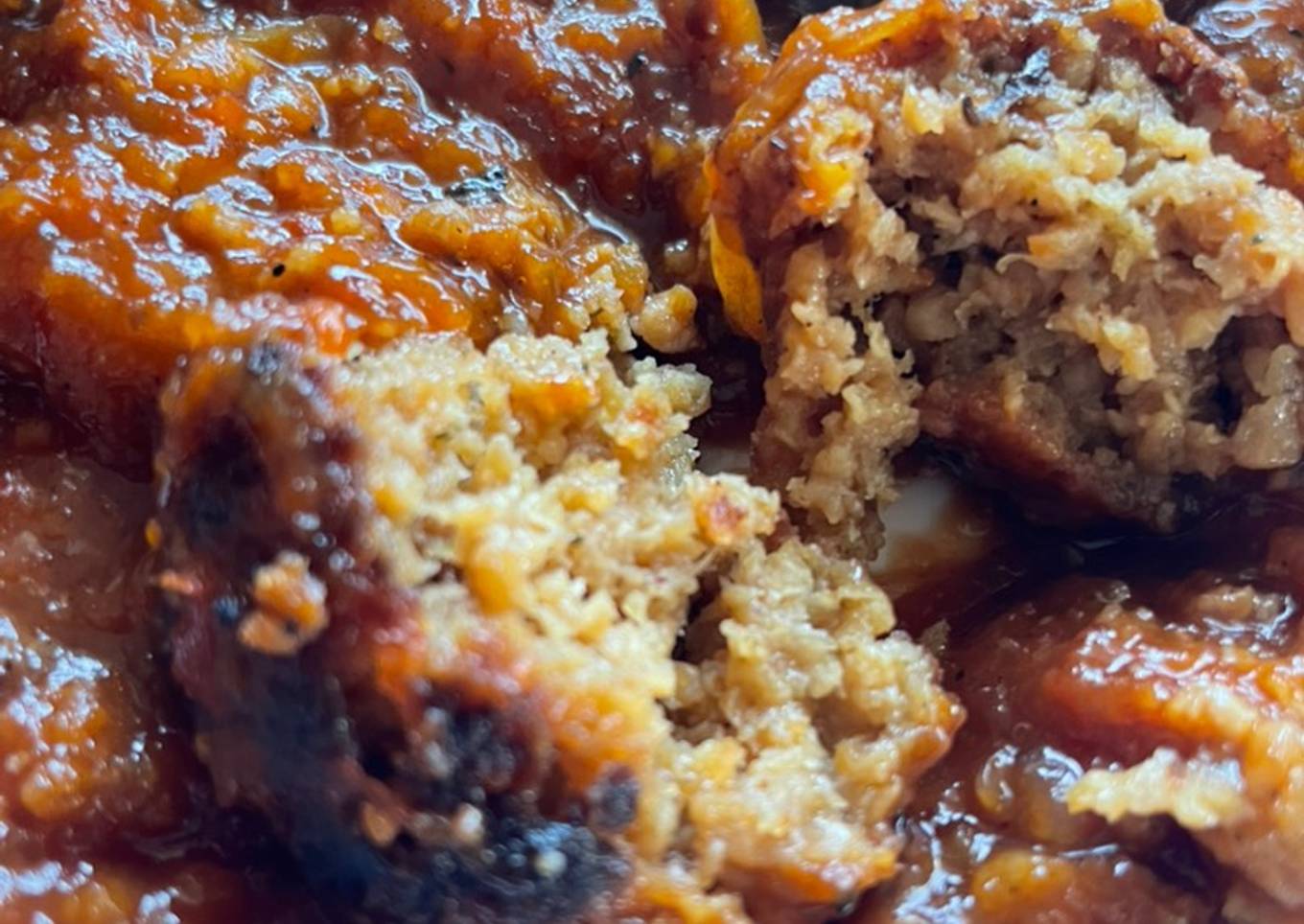 Albóndigas veganas emborrachadas con vino