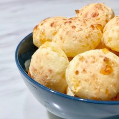 A picture of Brazilian Cheese Bread (Pão de Queijo).