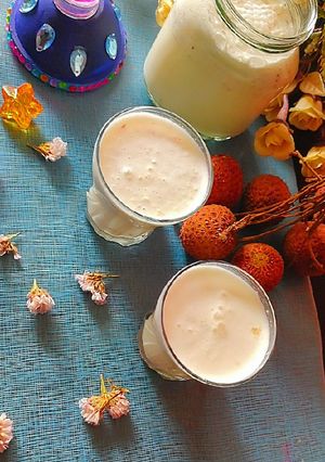 A picture of Lychee milkshake.