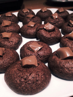 A picture of Mini Double Chocolate Cookies!.