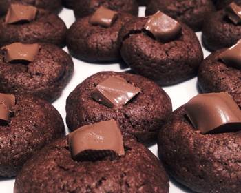 Without Fail Serving Recipe Mini Double Chocolate Cookies Practical Delicious