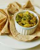 Spicy masala parantha with radish