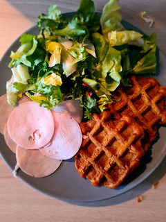 Une photo de Gaufre de patate douce