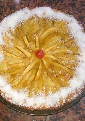 Una foto de Torta de manzana y moscato
