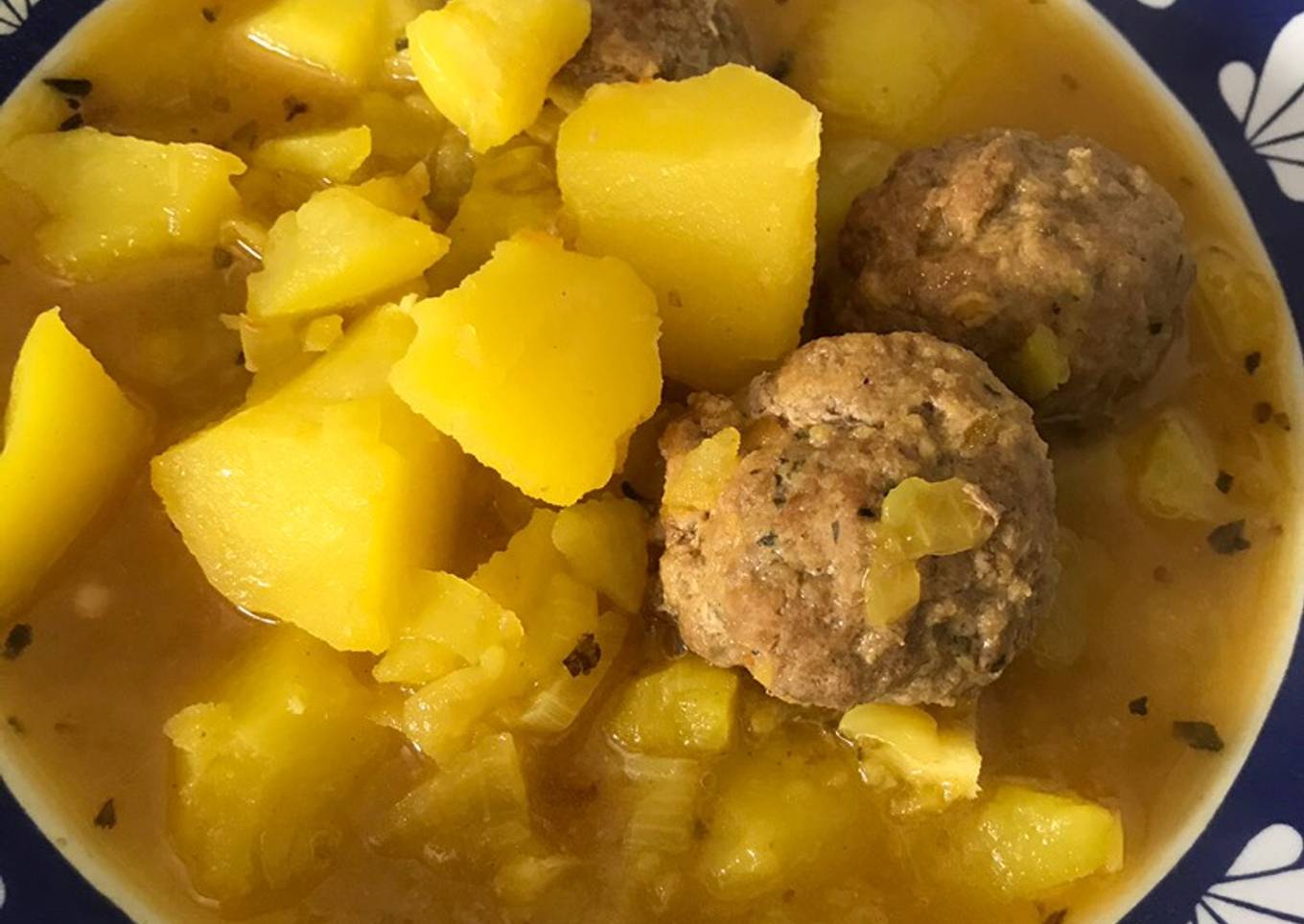 Otro potaje de albóndigas