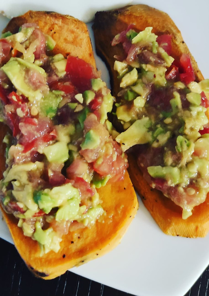 Una foto de Tostada de boniato