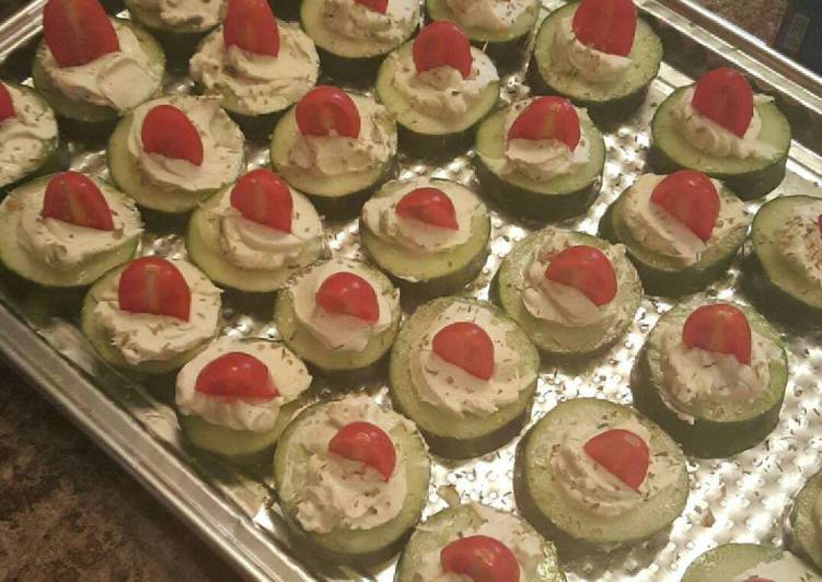 Recipe of Super Quick Homemade Cream cheese cucumber cups