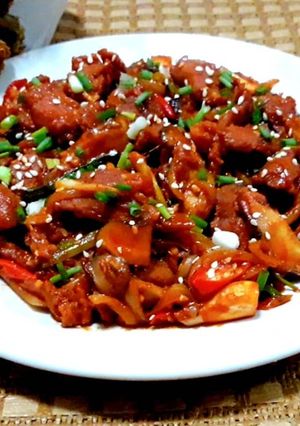 รูปของ หมูผัดซอสเกาหลี/หมูผัดซอสโคชูจัง (อร่อยจนอปป้าติดใจ)