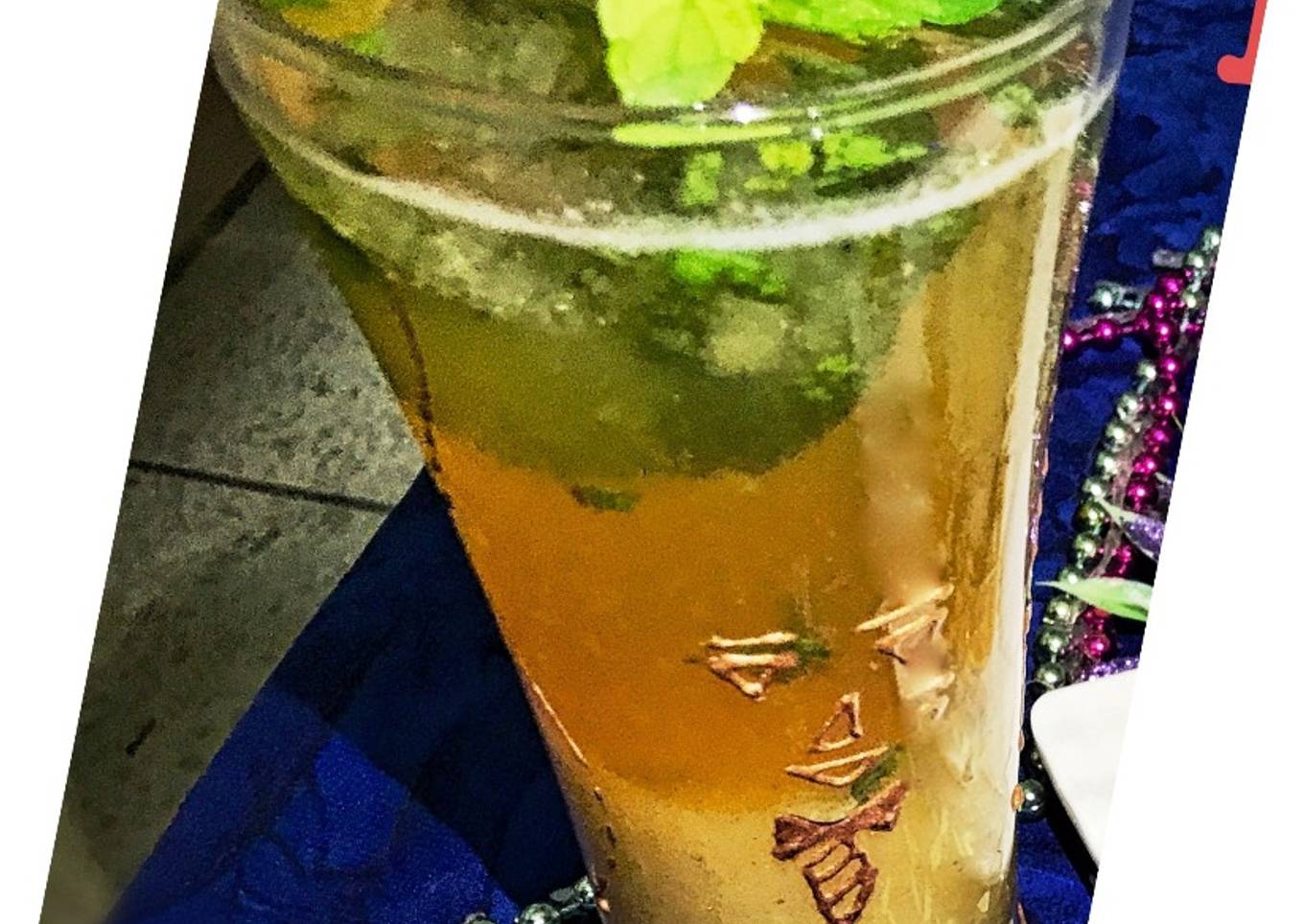 Wood apple mint cooler