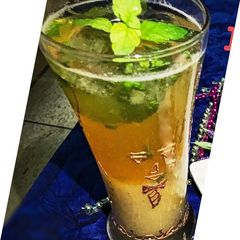 Wood apple mint cooler A picture of Wood apple mint cooler.