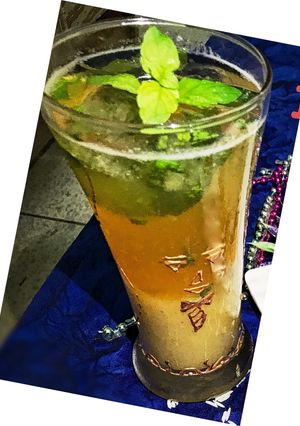 A picture of Wood apple mint cooler.