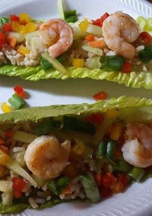 A picture of Japanese Lettuce Wraps.