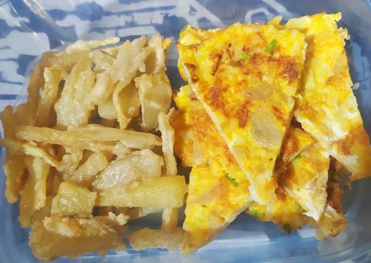 Bagaimana mengolah Rice Omelette, Lezat Sekali