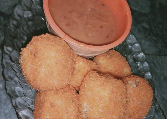 One bite potato rice balls Recipe by Umme Ali - Cookpad