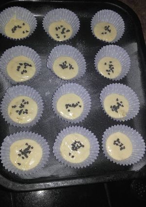 Una foto de Magdalenas de banana y chocolate