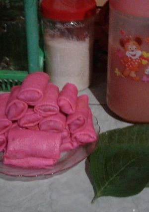 Foto resep Dadar gulung pink