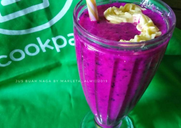 Resep Jus buah naga Anti Gagal