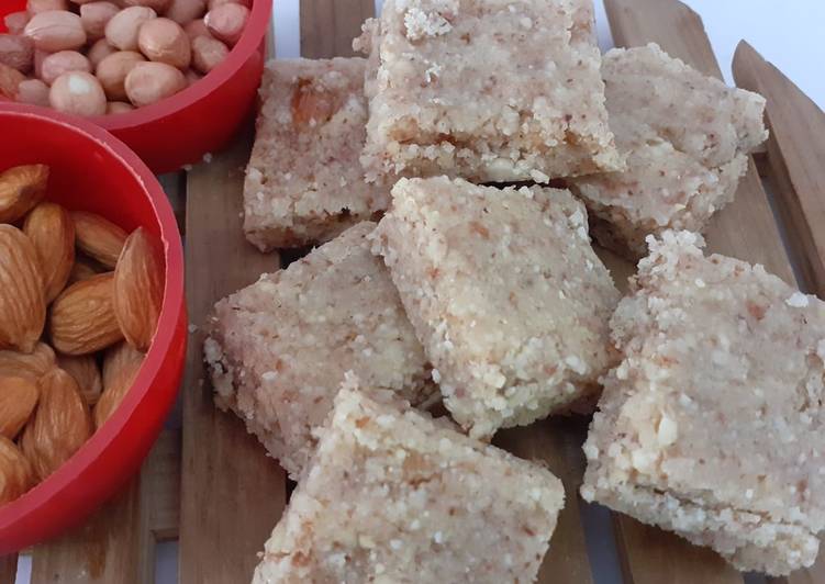 Peanut Almonds burfi