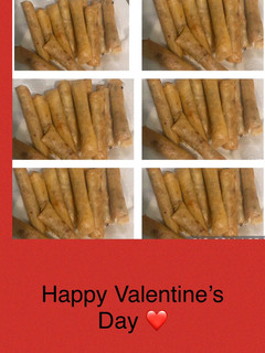 A picture of Authentic Filipino lumpia’s / spring rolls.