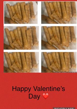 A picture of Authentic Filipino lumpia’s / spring rolls.