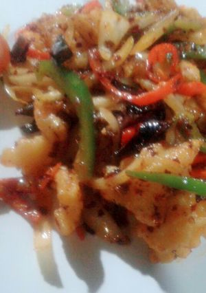 Foto resep Cumi Saos Pedas