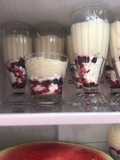 Frutos rojos de Año Nuevo postre