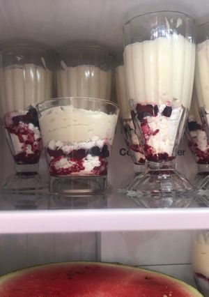 Una foto de Frutos rojos de Año Nuevo postre