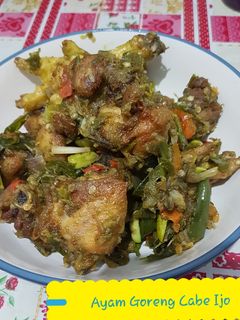 Foto resep Ayam Goreng Pete Cabe Ijo