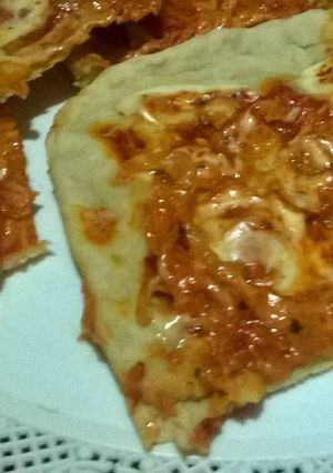 Una foto de Pizza súper express sin levadura