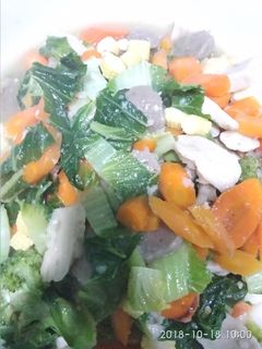 Foto resep Capcay bakso otak otak kuah kental