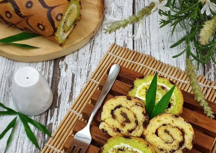 Resep 153. Kue Bolu Gulung Batik, Menggugah Selera