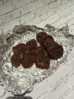 A picture of Chocolate pipped biscuit.