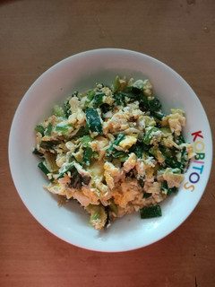 青蔥炒雞蛋 的食譜成品照片