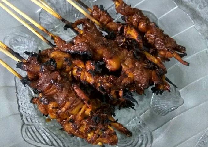 Resep Sate Jamur Tiram Bumbu Kacang, Sempurna