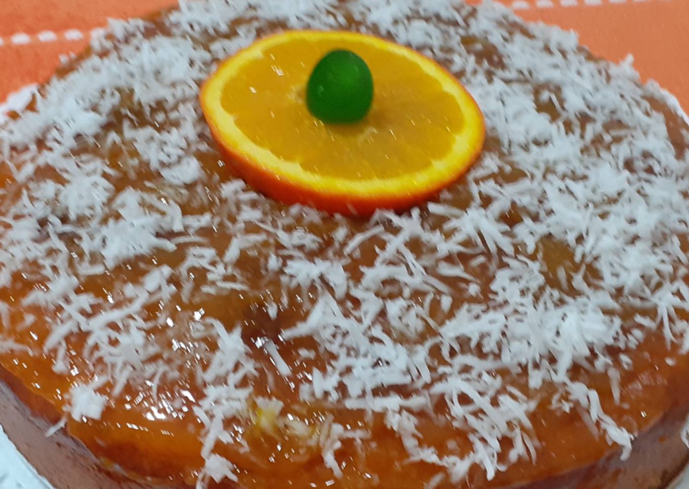 Bizcocho de coco y naranja, en Lékué
