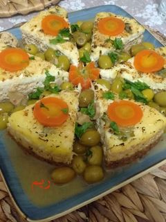 صورة لوصفة طاجين الجبن (لحم ودجاج)