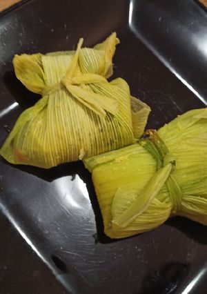 Una foto de Humita en chala