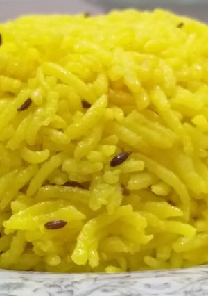 A picture of Cumin n Tumeric rice#my unique rice recipe#authors marathon.