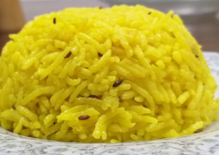 Recipe of Any-night-of-the-week Cumin n Tumeric rice#my unique rice recipe#authors marathon