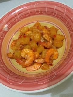 Foto resep Balado udang & kentang