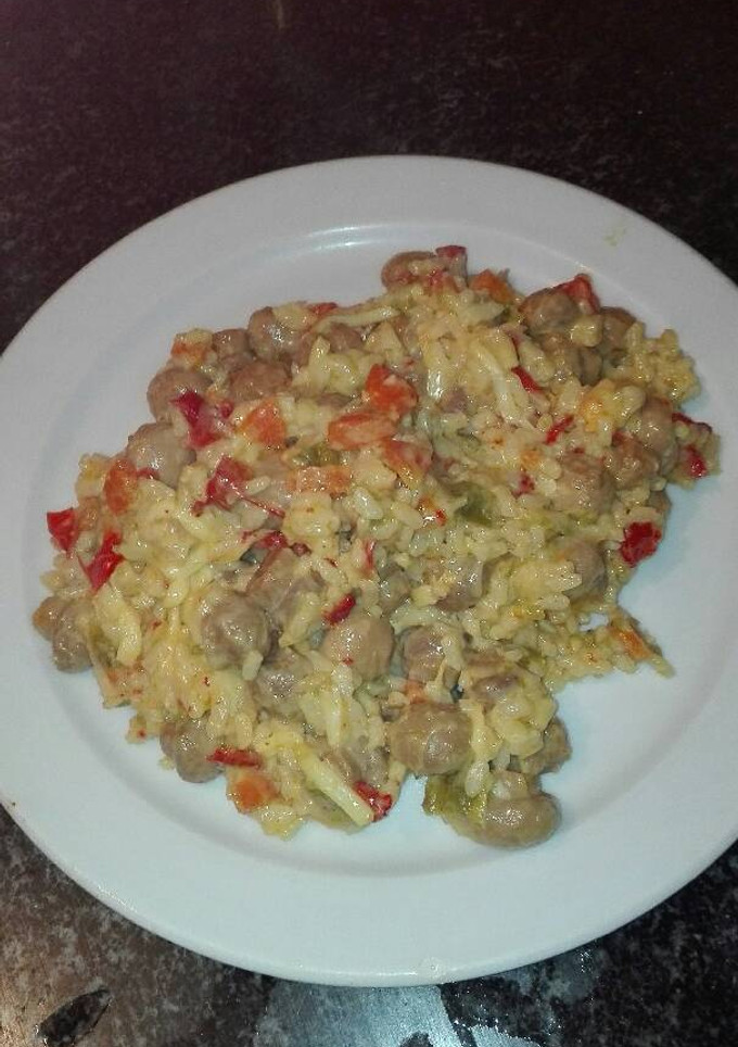 Una foto de Risoto con champiñones
