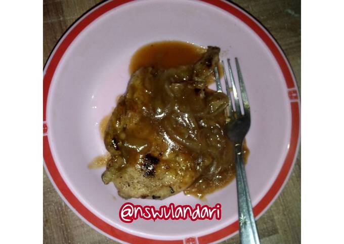 Steak Ayam Brown Sauce SS (sangat sederhana)