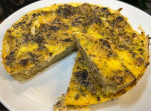 Foto principal de Tortilla de patata con morcilla de León en Airfryer Cosori