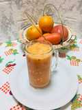 Jugos refrescante de zanahoria, naranjas y manzana!