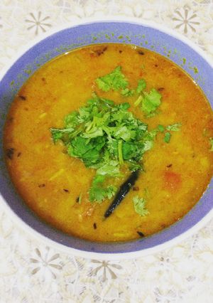 A picture of Dal ARHAR with Tadka.